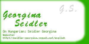 georgina seidler business card